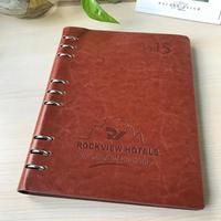 Bloc-notes personnalisé PU Lock Business Agenda Diary A5 PU Leather Student Notebook Cover School Journal