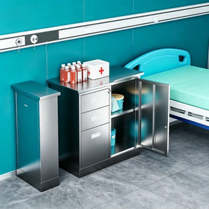 Armoire de rangement de laboratoire hospitalier en acier inoxydable de haute qualité, casier de laboratoire commercial pour fournitures et bancs de test - Product Image 2