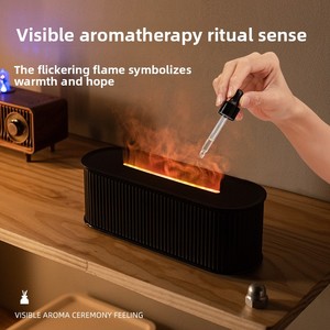 2025 High-quality Portable Essential <b>Oil</b> <b>Diffuser</b> Ultrasonic Mist Humidifier Sterilization Purification 3D Color Flame - Product Image 4