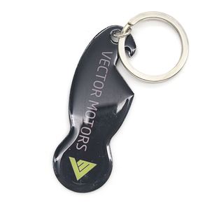 Shopping Trolley Token Personalized Stainless Steel Shopping Cart Trolley Chips Supermarket Coin Token 1EURO <b>Keychain</b> - Product Image 2