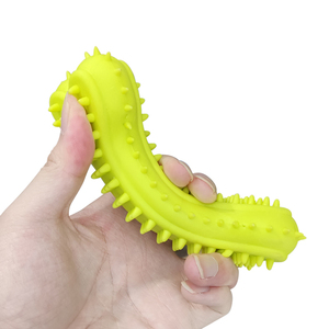 Mới lạ vividness thân thiện với môi con chó tương tác nhai đồ chơi chăm sóc răng Làm sạch TPR cao su xương hình dạng gai con chó nhai xương đồ chơi - Product Image 2