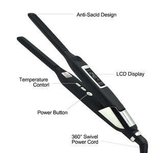 Plancha de Pelo con Revestimiento Cerámico, Pantalla LCD, Ajuste de Temperatura, 1600W, Plancha Eléctrica para Uso Doméstico - Product Image 2