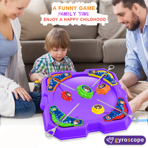 Plaque <span class=keywords><strong>de</strong></span> <span class=keywords><strong>combat</strong></span> gyroscopique <span class=keywords><strong>de</strong></span> type traction, jouet interactif parent-enfant multijoueur compétitif super battle spinning top - Product Image 4