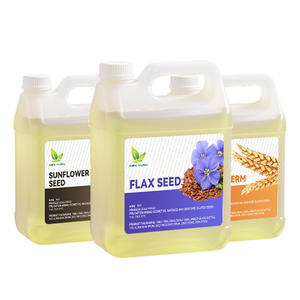 Biji bunga matahari biji Flaxseed organik alami murni minyak Wheatgerm pembawa minyak alami grosir kualitas kosmetik - Product Image 1