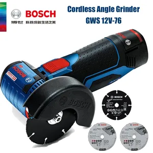 Meuleuse d'angle sans fil <span class=keywords><strong>Bosch</strong></span> GWS 12V-76 Professional 12V, rechargeable, portable, avec poignée, machine à découper, outils électriques - Product Image 2