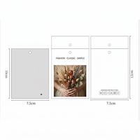Etiquetas de Papel con Código de Barras Resistentes al Agua con Logotipo Personalizado, Etiquetas con Cordones para Ropa, Marcado de Marca de Ropa, Accesorios de Decoración de Prendas