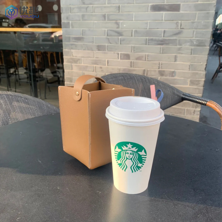 YQ HTTG9879789768798768768 Leather Cup Holder Car with Portable Tape - Customizable Automotive Acces