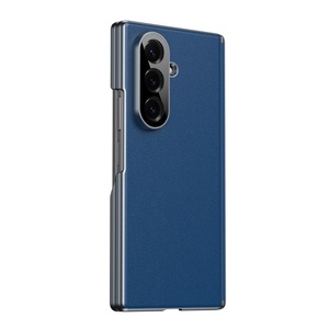 Étui de téléphone portable en cuir PU électro-plaqué de luxe pour Samsung Fold 8 7 3 4 5 6, coque arrière protectrice antichoc - Product Image 1