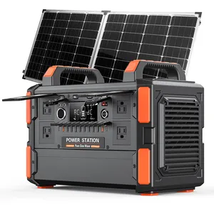 Générateur solaire haute capacité camping en plein air stockage d'énergie batterie lifepo4 500w 1000w centrale électrique portable