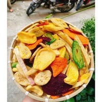 Chips de fruits mélangés frites sous vide de qualité supérieure, croustillantes, à base de jackfruit, banane, taro, patate douce, 100% naturelles, collations saines