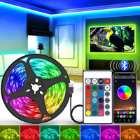Bande de rétroéclairage RGB USB TV 5050 IP20 Led fête Bar 1M 2M 3M 4M 5M RGB TV Flexible bande lumineuse