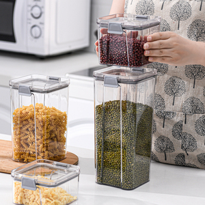 Modern 800ml PET Plastic Airtight Eco-Friendly <strong>Freezer</strong> Safe Rice Storage Container <strong>Lids</strong> Detachable Design Kitchen Food Storage - Product Image 4
