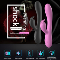 SacKnove Vibrateur Lapin Intelligent à Chauffage Automatique Rechargeable par USB 16 Vitesses en Silicone pour Clitoris et Point G Jouets Sexuels