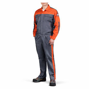 ชุดแจ็คเก็ตและกางเกงทำงานสะท้อนแสง โพลีเอสเตอร์คอตตอน ยี่ห้อเกาหลี รุ่น TB-723J/P [T-BUC] OEM/ODM พร้อมขอบเอวยางยืด - Product Image 1