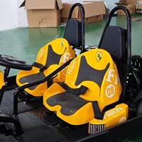Go-Kart Eléctrico de Doble Asiento para Familias, Kart de Carreras