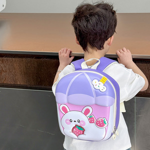 Sac à dos d'école maternelle pour garçons 2026, dessin animé, mignon, décontracté, grande capacité, en microfibre et cuir synthétique, 3-6 ans - Product Image 3