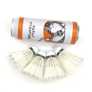 Natural Duck Feather Badminton Shuttlecocks Pack of 4, Stable and Sturdy High Speed Badminton Shuttles, Training Shuttlecock