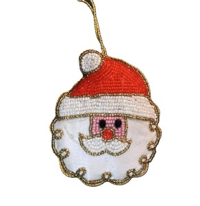 Adorno navideño de muñeco de nieve hecho a mano con cuentas, lindo muñeco de nieve con cuentas, colgante navideño, fabricante y proveedor - Product Image 5