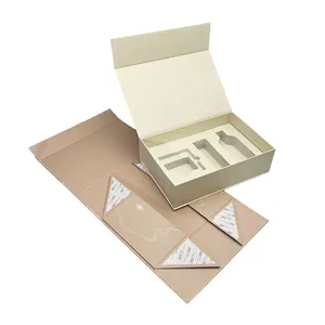 Luxury Custom Logo Folding Magnetic Closure Clothing Wallet Paper Flat Packing Gift Box