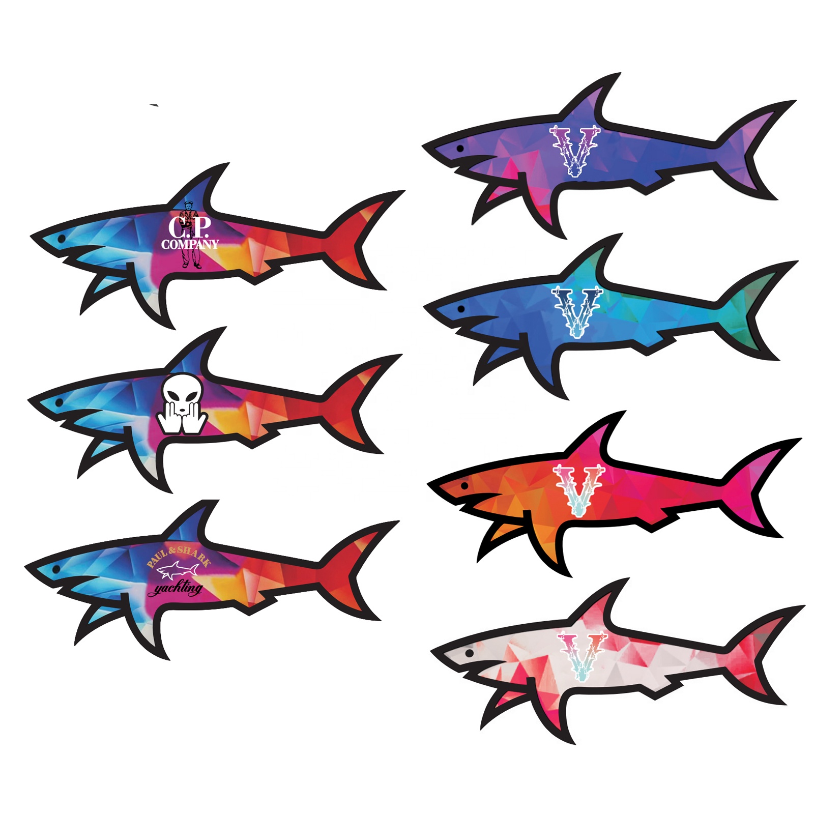 3D водонепроницаемые наклейки Paul Et Shark DIY Украшение для планшета мобильный холодильник багажа CP Jul Omerta Vrunk Акула Наклейка
