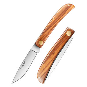 Couteau pliant avec manche en bois de rose, acier inoxydable 4CR13, pour la chasse, la cuisine, le camping, les activités de plein <span class=keywords><strong>air</strong></span>, mini couteau de poche - Product Image 1