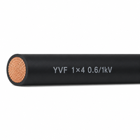 Câble d'alimentation flexible YVF 1 conducteur 0,6/1 kV, conducteur en cuivre, isolation en PVC, gaine en nitrile pour équipement industriel mobile 1*4