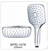 Soffione doccia quadrato in ABS elettroplaccato per il <span class=keywords><strong>risparmio</strong></span> <span class=keywords><strong>idrico</strong></span>, da soffitto per bagno - Product Image 4