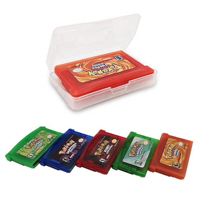 EUR /USA Version Video Games Cartridge Pokemoned Emerald Fire Red Leaf Green Ruby Sapphire for GBA 32 Bit Console Card