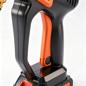 Portable 21V Cordless Electric Car Washer <b>Gun</b> Lithium <b>Battery</b> High Pressure Water Spray Black Plastic Body - Product Image 3