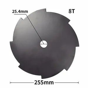 10 인치 40T/60T/80T 잔디 트리머 블레이드 브러시 커터 수확 쌀 블레이드 잔디 깎는 기계 톱날