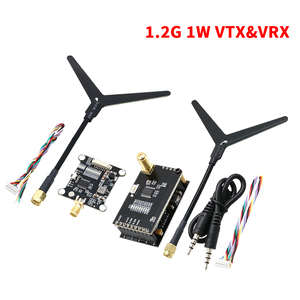 1.2G 1.2GHz 1W 1000mW Receiver VRX & Transmitter VTX Video Transmitting Module For FPV <b>RC</b> Racing <b>Drones</b> with Y-shaped Antenna - Product Image 1