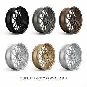 ล้อแม็กซ์ฟอร์จลายตาข่ายแบบหลายก้าน ขอบลึก 5X114.3 5X112 5X120 ขนาด 18-22 นิ้ว สีดำ ขอบเว้า สำหรับรถยนต์หรู - Product Image 6