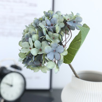 Fleurs artificielles en soie de couleur automnale, hortensias, style vintage, décoration florale pour la maison, centre de table, hôtel, mariage