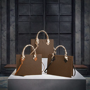 New Fashion Designer Women's Soft <b>Lightweight</b> Portable Large Capacity PU Tote Shoulder <b>Bag</b> Zipper Closure Silk Tanjing - Product Image 3