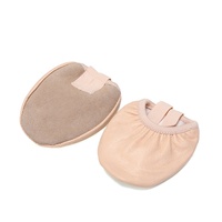 Vente en gros de chaussures de ballet en toile élastique pour adultes/enfants, chaussures en cuir pour le ventre élastique à demi-semelle, chaussures de ballet en cuir