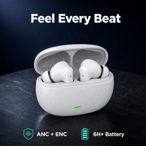 Audífonos Inalámbricos TWS ANC de Fábrica OEM ODM, Reducción Activa de Ruido, Micrófono ENC para Llamadas, Auriculares Estéreo HiFi 5.3, Logotipo Personalizado - Product Image 1