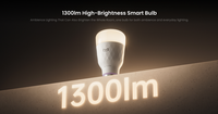 Ampoule LED intelligente Yeelight D1 1300Llm Ampoule intelligente haute luminosité
