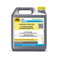 PHZERO Décapant acide haute performance, nettoyant industriel pour sols en terre cuite, carreaux de porcelaine et murs verticaux - Formule visqueuse