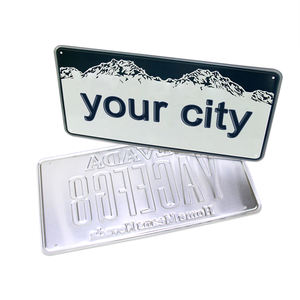 Personalizar <span class=keywords><strong>Qatar</strong></span> aluminio en relieve sublimación matrícula en blanco matrícula de coche con entrega rápida - Product Image 2