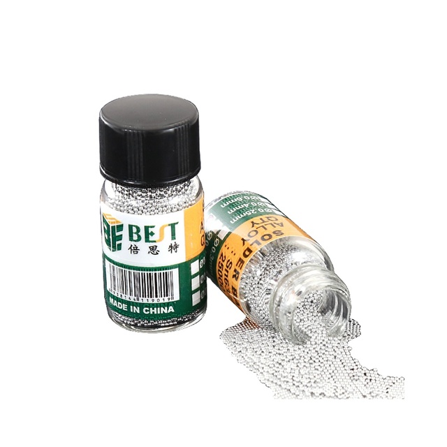 Reballing Balls 0.25 0.3 0.35 0.4 0.45 0.5 0.55 0.6 0.65 0.76 BGA Solder Ball Leaded Sn63/pb3 for BGA Rework Repair