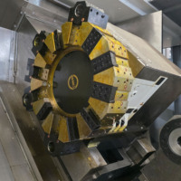 Centre d'usinage CNC TCK80-1500 22kW, tour de coupe lourde, guidage rigide de 15 mm, structure rigide, usinage de pièces en acier forgé