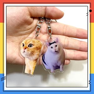 Tùy Chỉnh Kawaii Mèo <span class=keywords><strong>Acrylic</strong></span> Keychain Phim Hoạt Hình Phim Hoạt Hình Mèo Theo Chủ Đề Quyến Rũ Móc Khóa Vui Meme Móc Chìa Khóa Chuỗi Nhựa Chìa Khóa - Product Image 2
