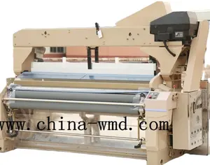 Textile machine water jet loom weaving polyester cloth with high density