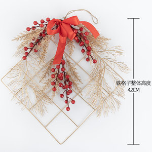 Décoration murale artificielle CallaFloral en forme de fruit de la fortune, rouge, en plastique, style INS, pour mariage et décoration intérieure CF01085 - Product Image 4