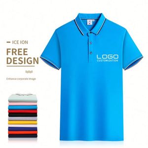 Chemise polo personnalisée de haute qualité pour hommes, logo, uniforme de travail, uniforme d'entreprise, chemise polo en coton uni, chemise polo de sport, chemise polo de golf - Product Image 1