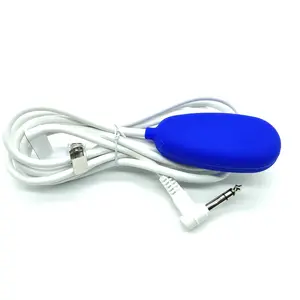 Blue Silicone Hand Grip Nurse Call Button Cable With Phone Jack Male Connector