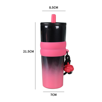 Gobelet isotherme en acier inoxydable 316 avec paille, grande capacité, pour voiture, café et voyage, personnalisable avec logo, idéal comme cadeau de Noël, vente en gros