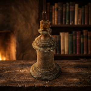 Handcrafted Matt Black Coated Brass Rust Free Premium Quality <b>Vintage</b> Kerosene <b>Oil</b> <b>Lamp</b> Deepak Home Decor Religious Activities - Product Image 3