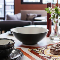 Services de table en mélamine réutilisables à motif végétal nordique moderne avec kit de tasses – Anti-fuite et compatibles lave-vaisselle pour restaurants
