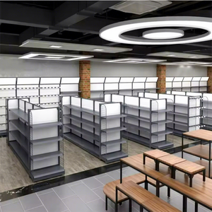 Estanterías Metálicas para Supermercados, Góndolas, Estantes para Tiendas, Ajustables, Duraderas, Independientes, con Buen <span class=keywords><strong>Precio</strong></span> <span class=keywords><strong>de</strong></span> Venta, Directo <span class=keywords><strong>de</strong></span> Fábrica - Product Image 6